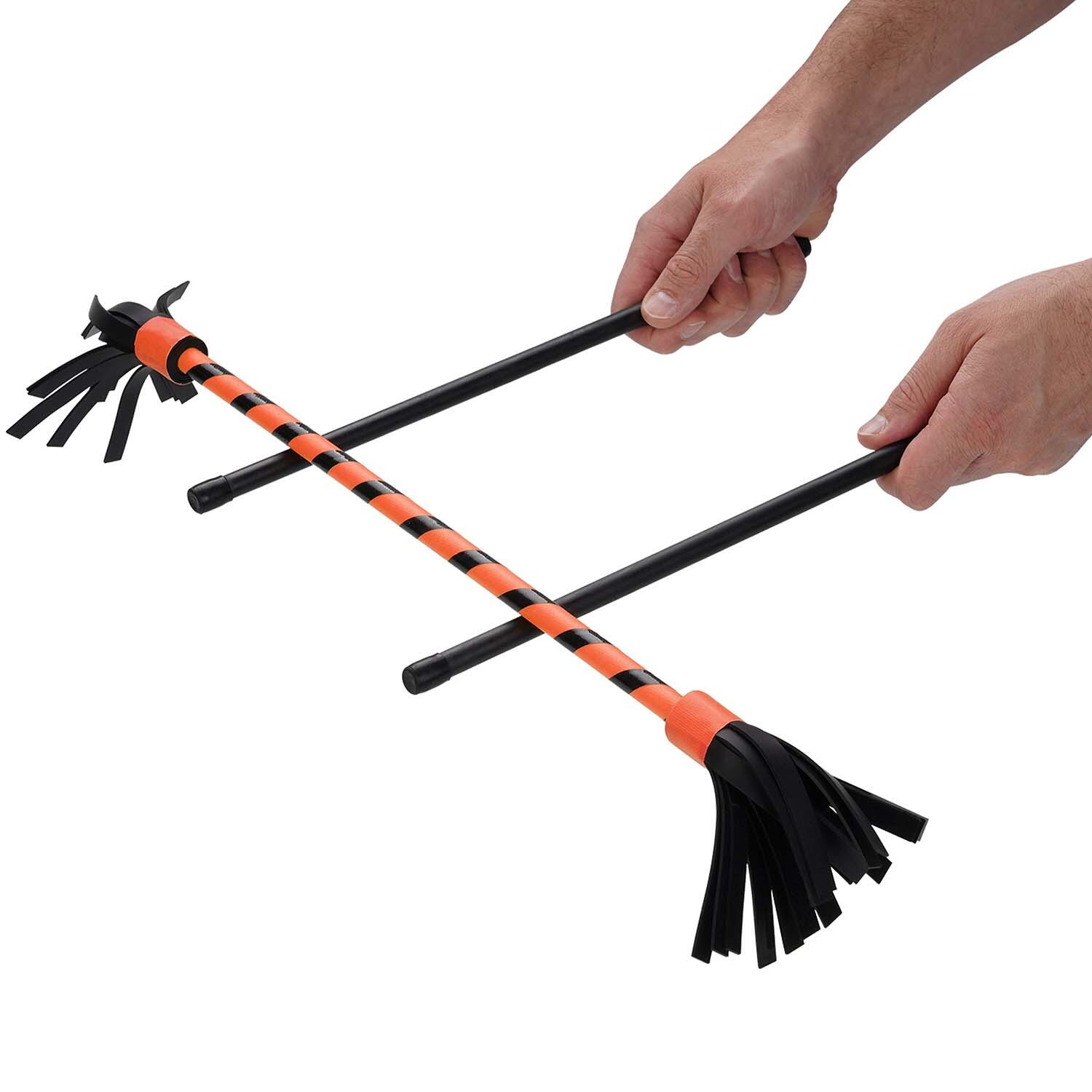 Flowerstick Basic (uv orange) mit Kunststoffkern & Fiberglas-Handstäben 7/7