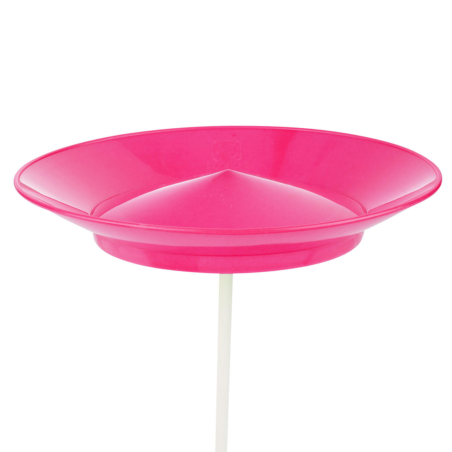 Jonglierteller (uv pink) im Set mit teilbarem Kunststoffstab, 23cm, UV reaktiv 7/7