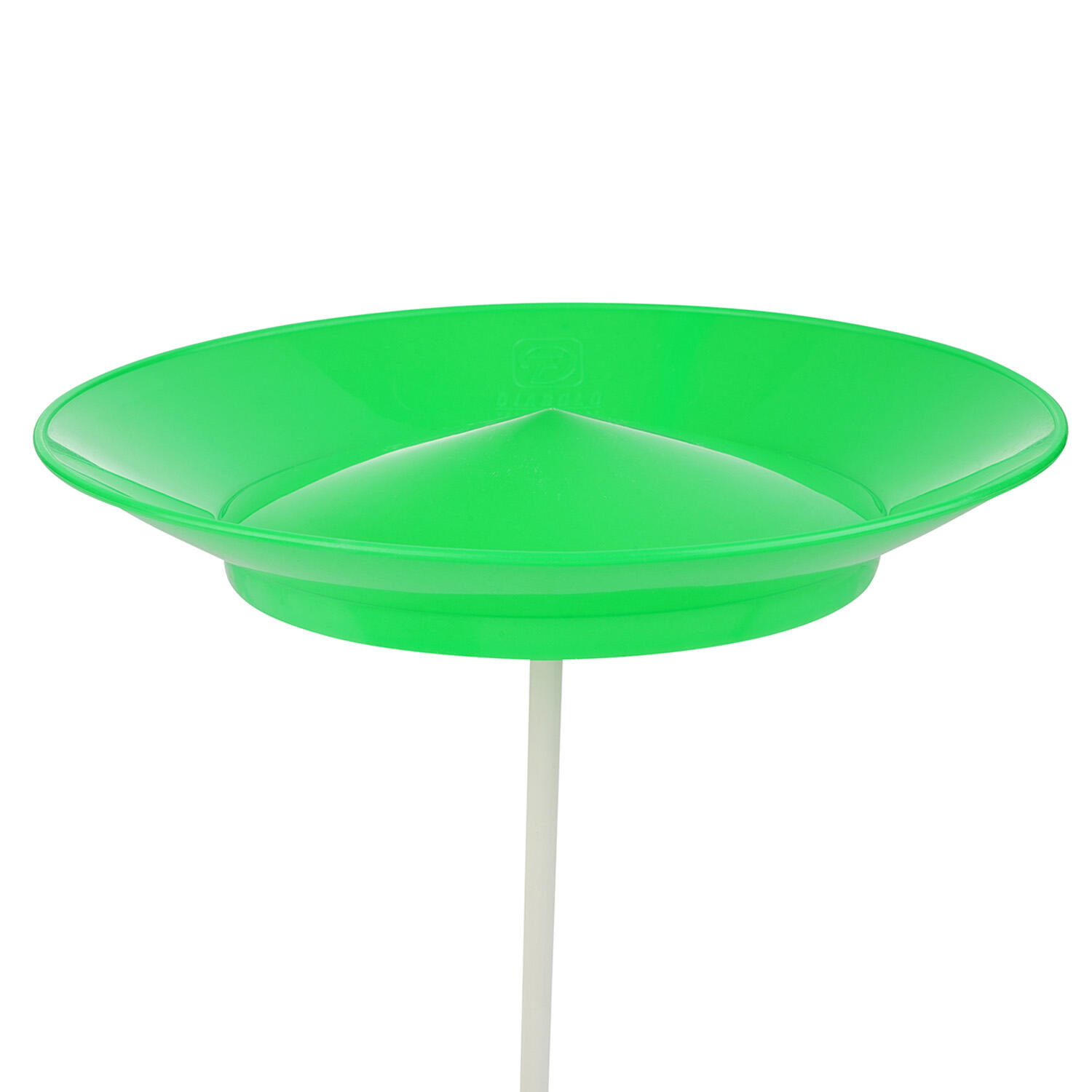 Jonglierteller (uv grün) im Set mit teilbarem Kunststoffstab, 23cm, UV reaktiv 7/7