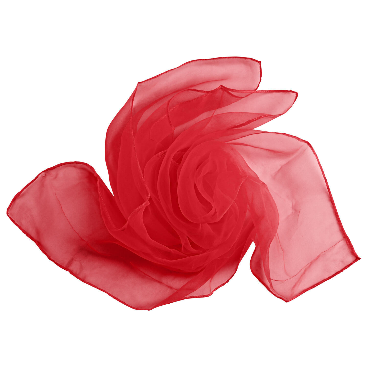 Jongliertücher 6er Set (6 Farben), 60x60cm, Chiffontücher aus 100% Nylon 4/7