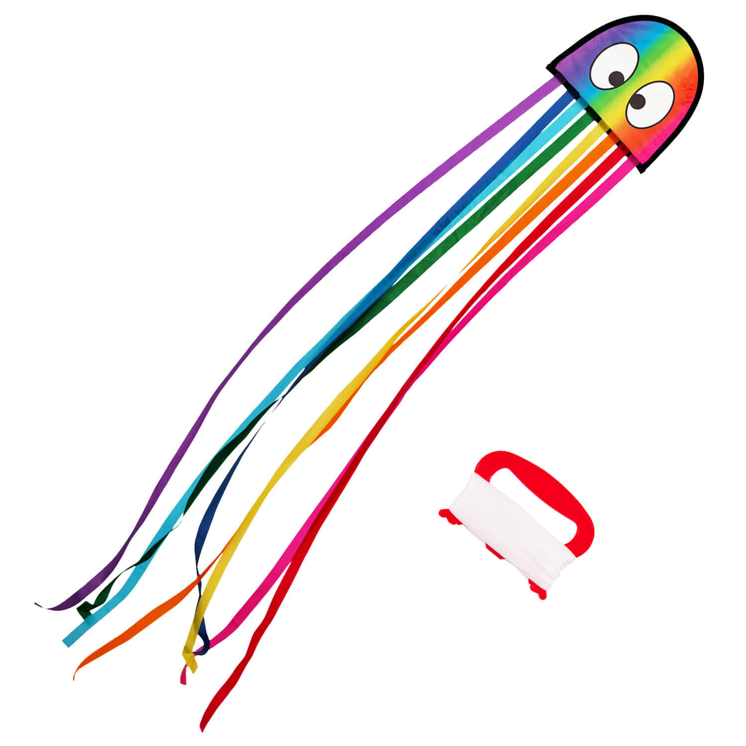 Kinderdrachen Mini Oktopus, Einleinerdrachen - flugfertig inkl. Schnur 3/7