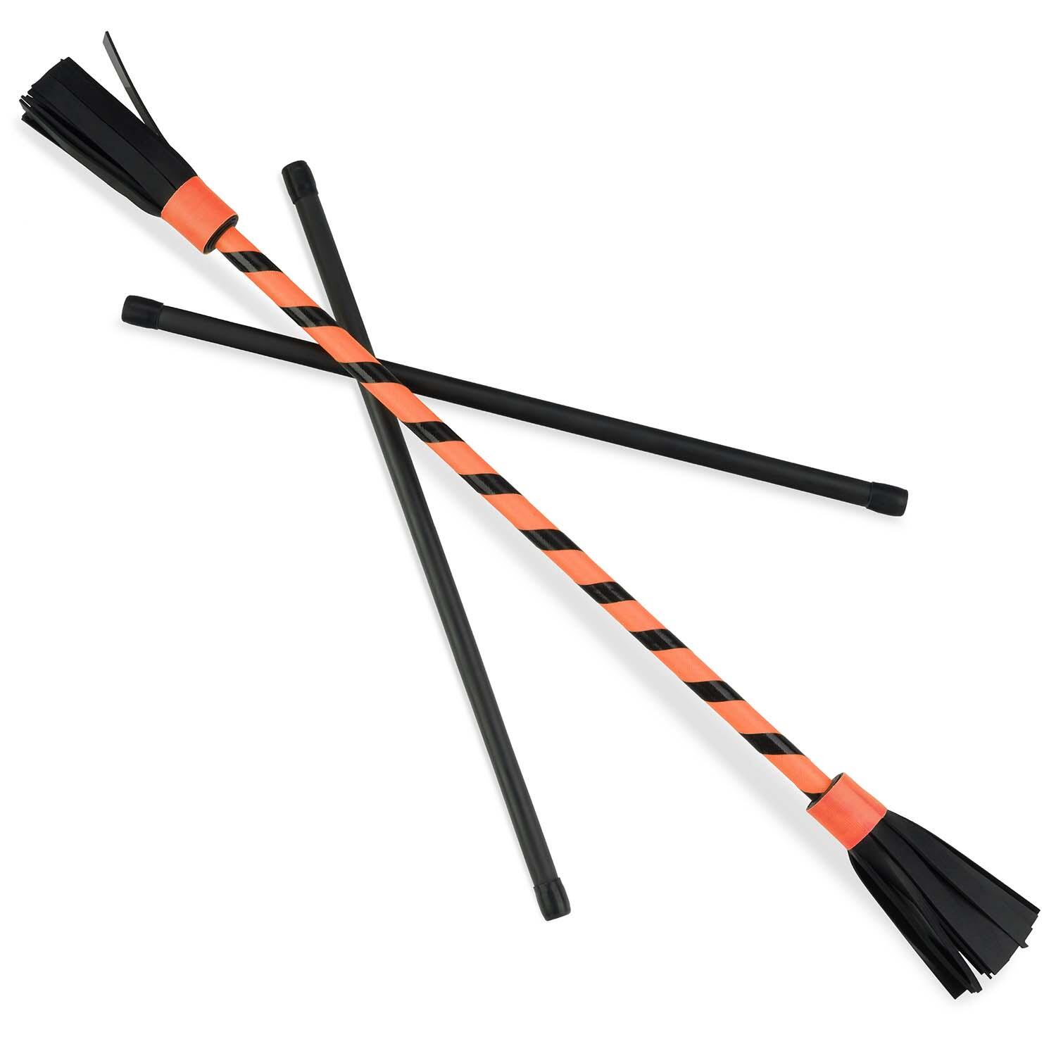 Flowerstick Basic (uv orange) mit Kunststoffkern & Fiberglas-Handstäben 5/7