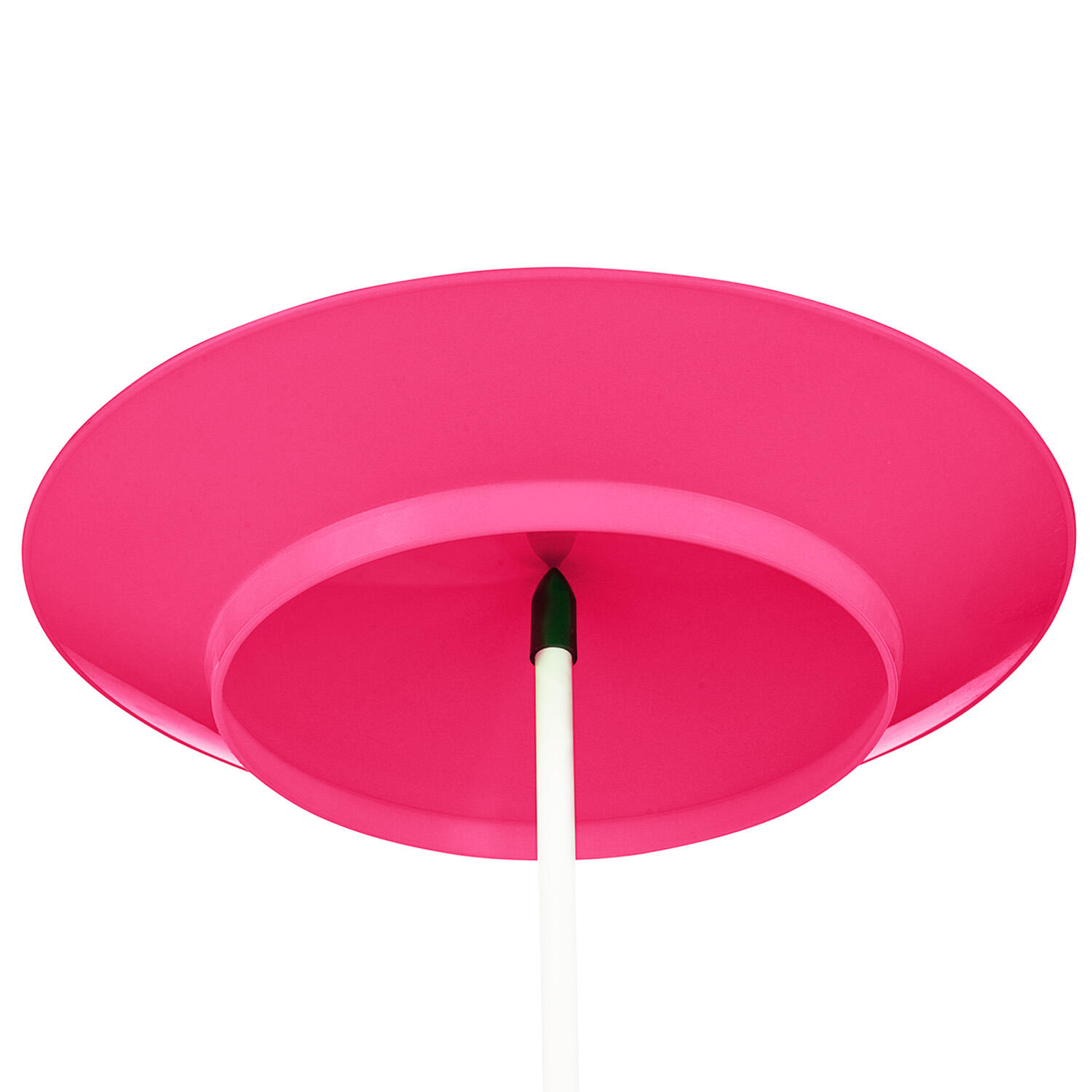 Jonglierteller (uv pink) im Set mit teilbarem Kunststoffstab, 23cm, UV reaktiv 6/7