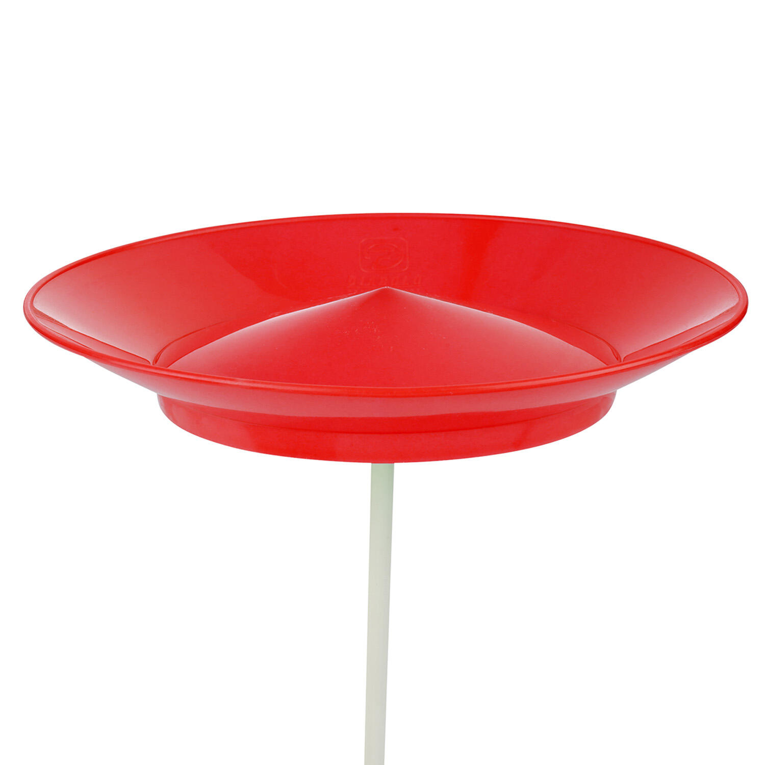 Jonglierteller (rot) im Set mit teilbarem Kunststoffstab, 23cm, UV reaktiv 5/7