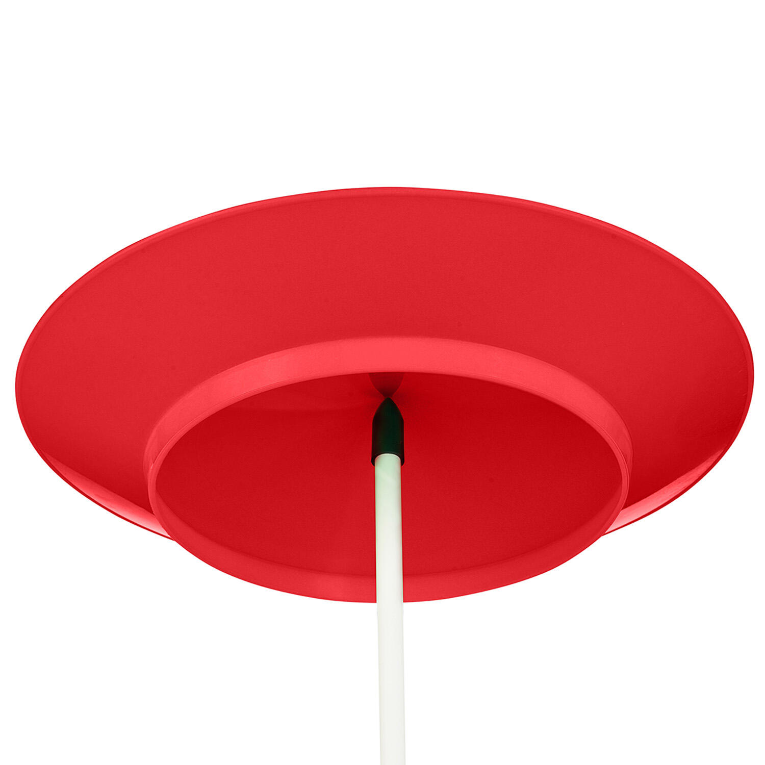 Jonglierteller (rot) im Set mit teilbarem Kunststoffstab, 23cm, UV reaktiv 6/7