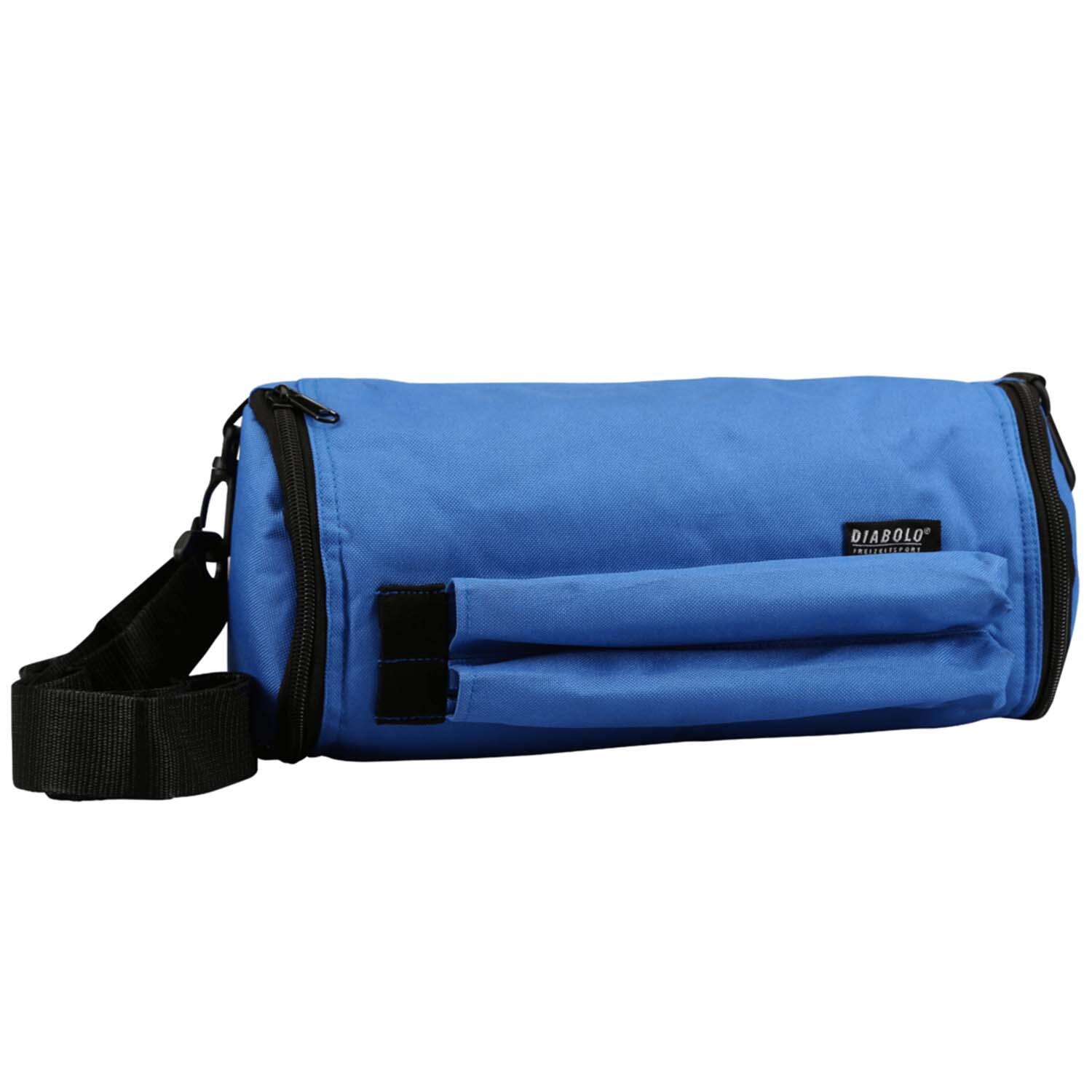 Diabolo Transporttasche (blau) für 2 Diabolos, mit Reißverschluss & Tragegurt 3/3