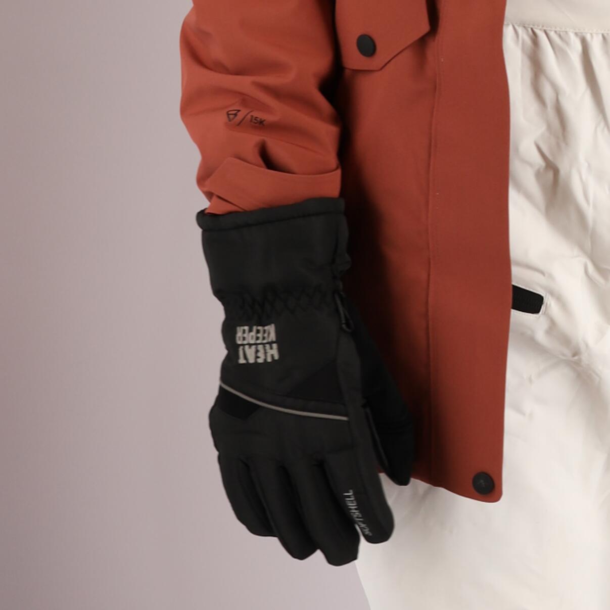 Heatkeeper - Ski handschoenen dames pro - Zwart - 1-Paar - Dames handschoenen 2/7