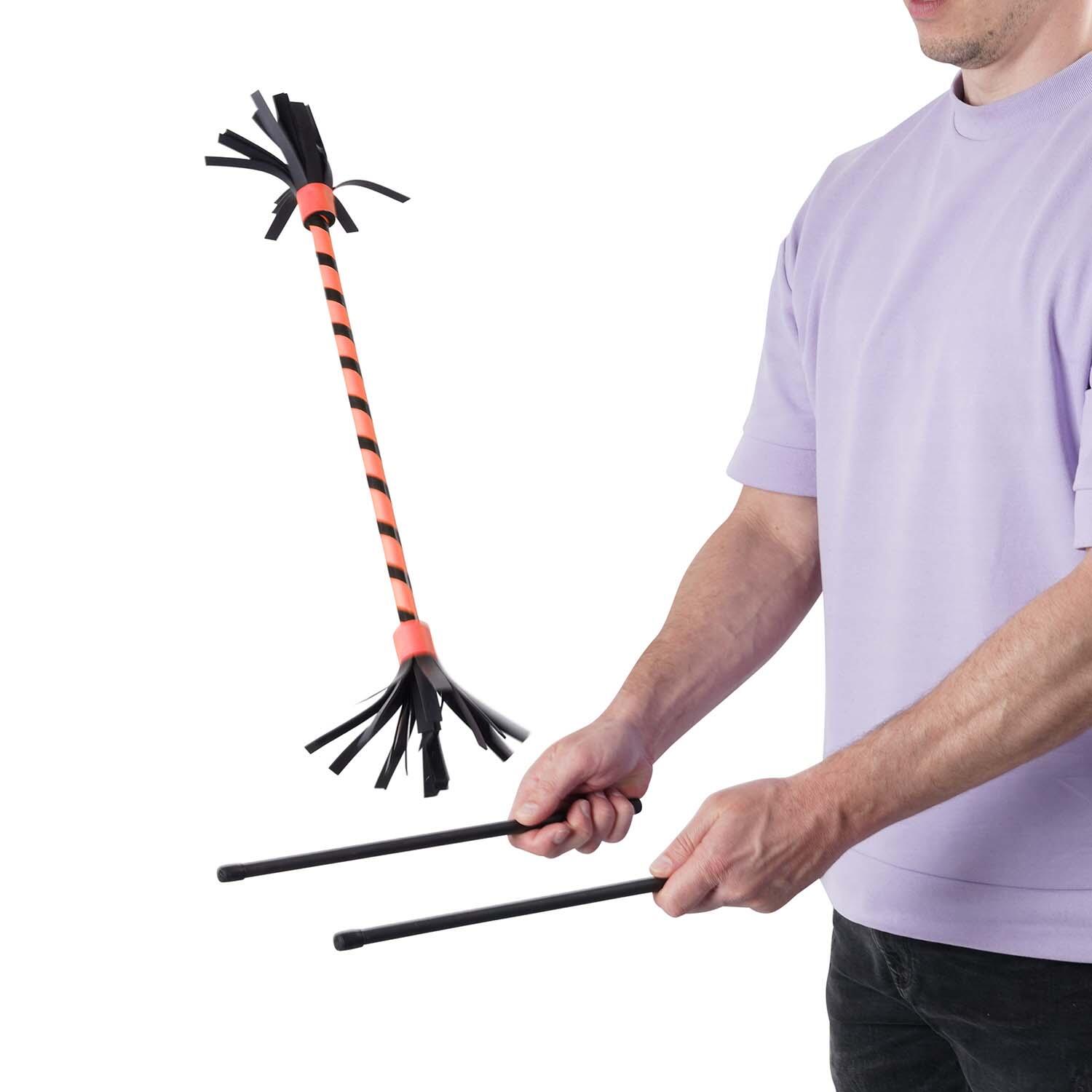 Flowerstick Basic (uv orange) mit Kunststoffkern & Fiberglas-Handstäben 6/7