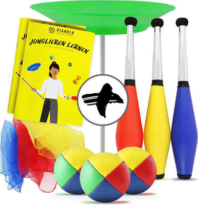 Jonglierset für Kinder und Erwachsene - Einsteigerset mit Aufbewahrungsbeutel