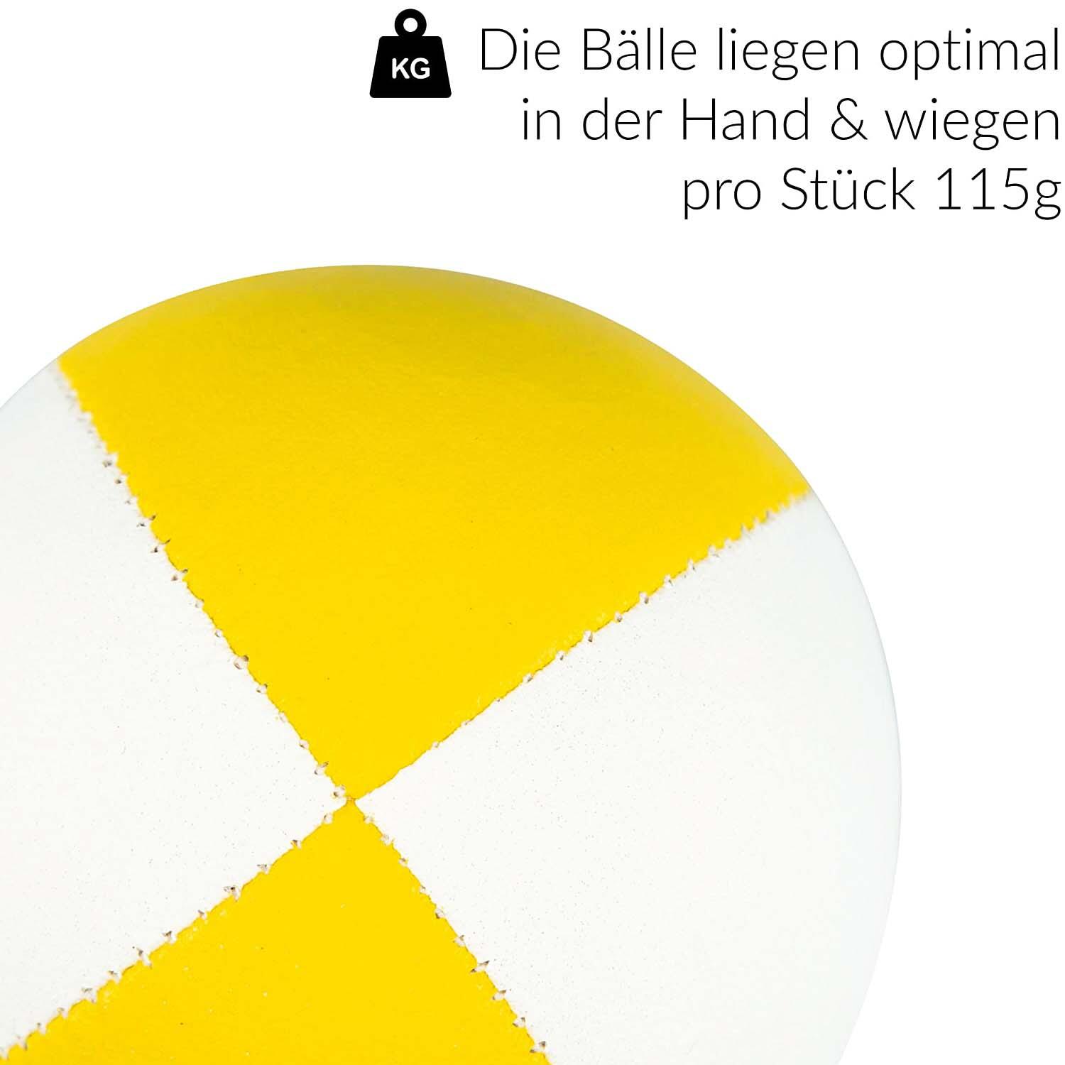 Jonglierbälle 5er Set (zweifarbig), Ø 67mm, 115g soft - Juggling Balls 3/7