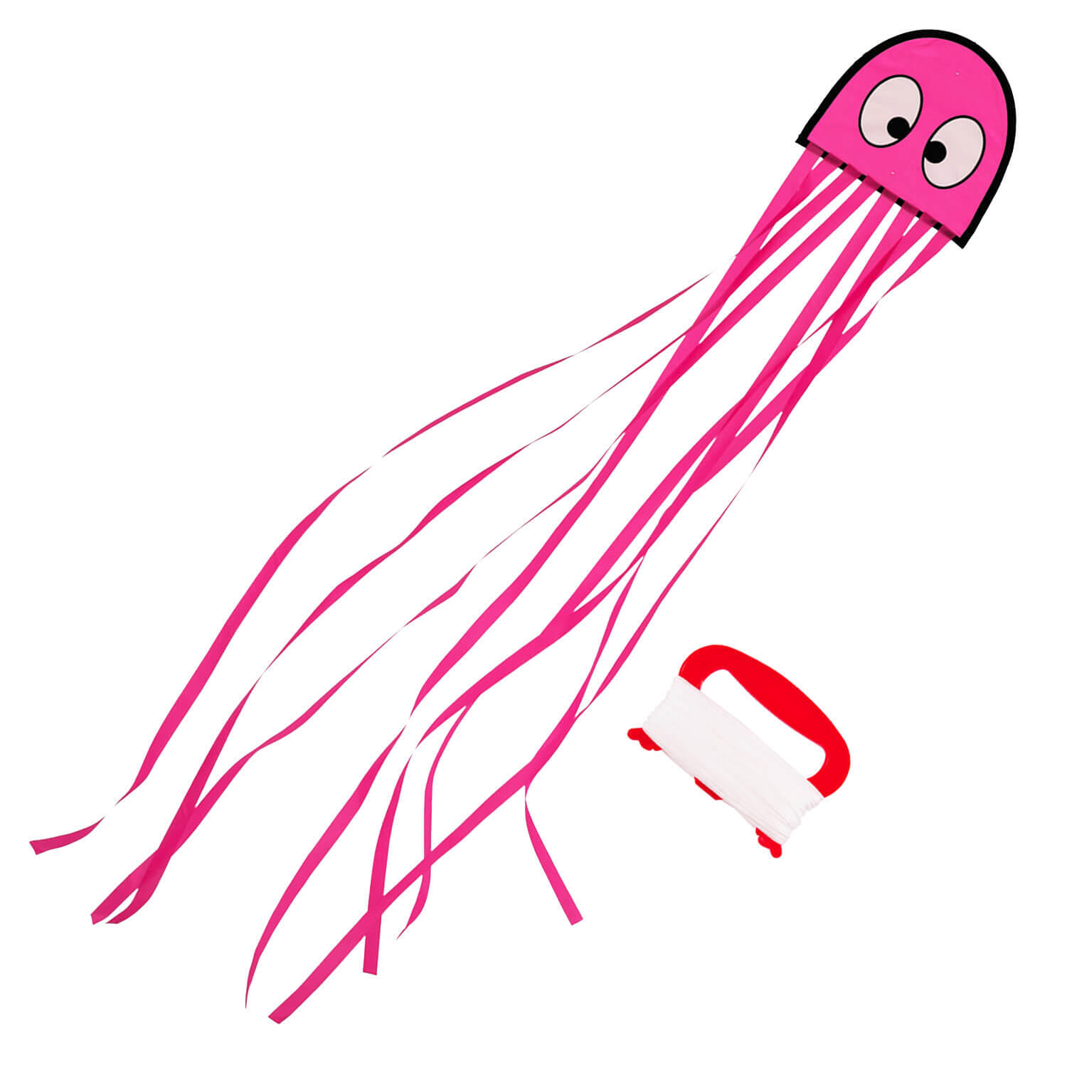 Cometa infantil Wolkensturmer Mini Pulpo Rosa 1177 Rosa 150 x 22 cm 3/7