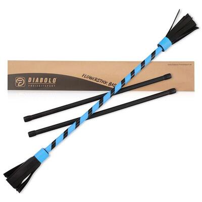 Flowerstick Basic (uv blau) mit Kunststoffkern & Fiberglas-Handstäben