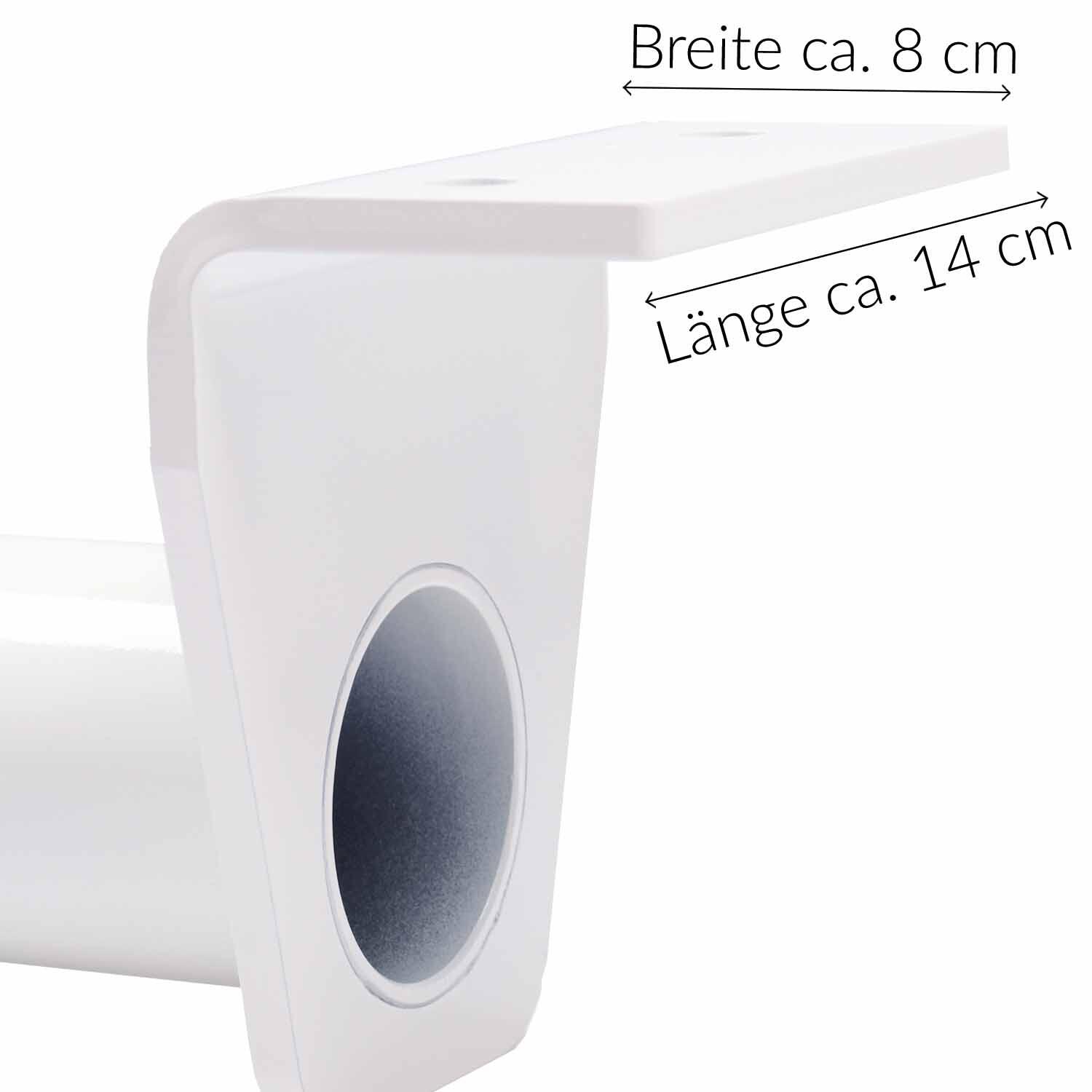 Vertikaltuch 6m (türkisblau) mit Deckenhalterung (weiß) und Transportbeutel 5/7