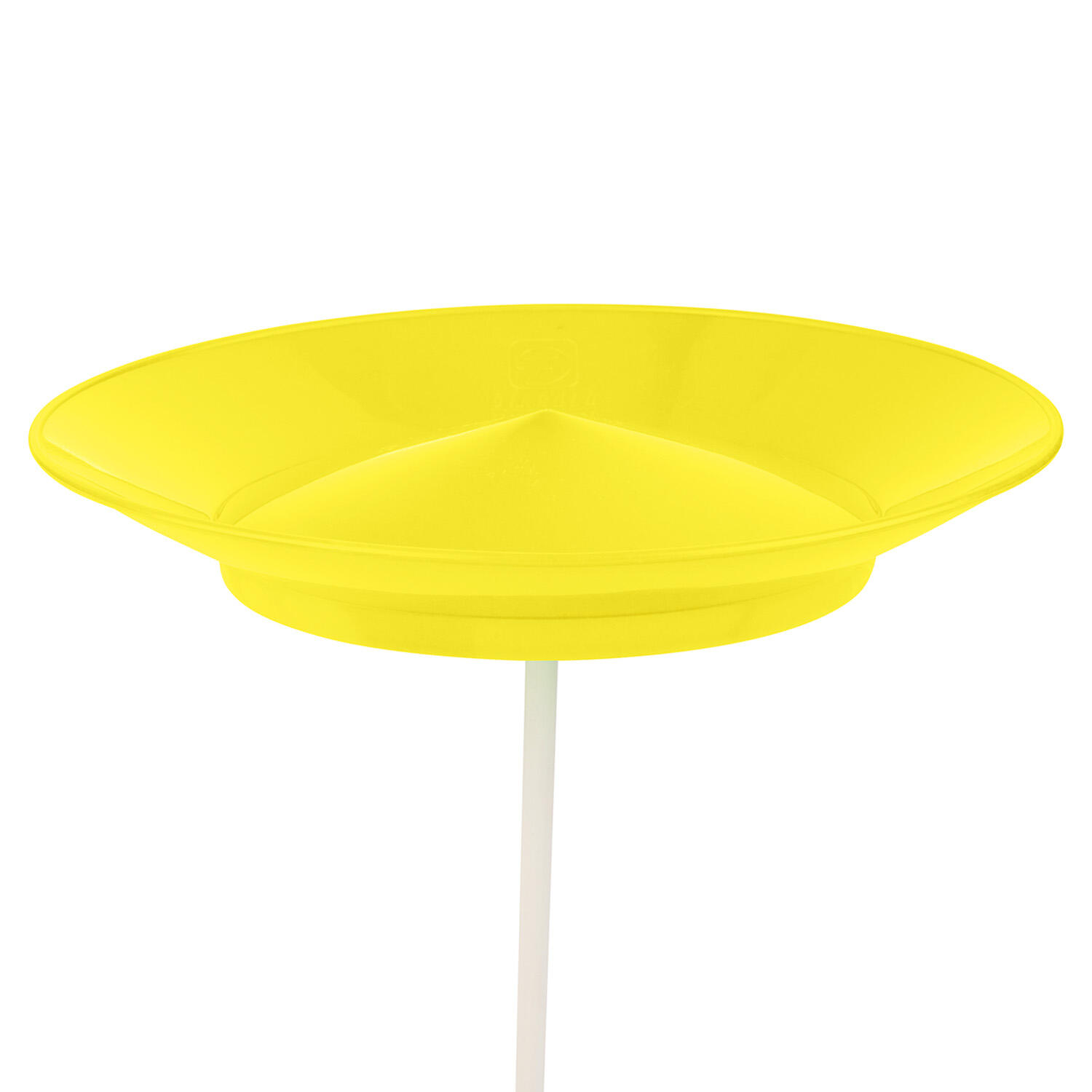 Jonglierteller (uv gelb) im Set mit teilbarem Kunststoffstab, 23cm, UV reaktiv 7/7