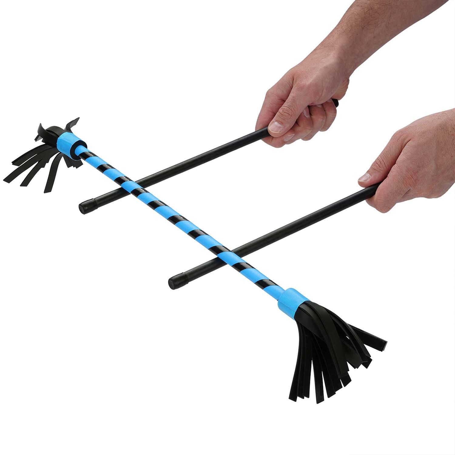 Flowerstick Basic (uv blau) mit Kunststoffkern & Fiberglas-Handstäben 7/7