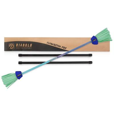 Flowerstick Pro (blau-türkis) - Fiberglaskern & Fiberglas-Handstäbe. UV reaktiv