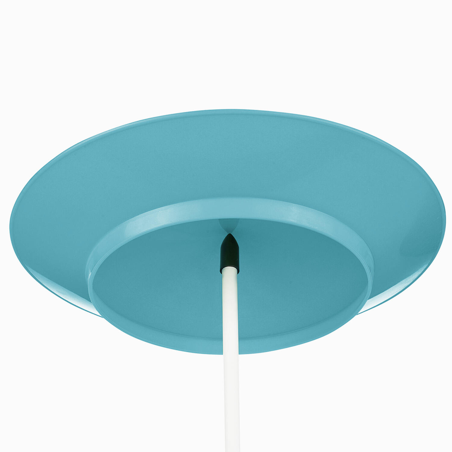 Jonglierteller (türkis) im Set mit teilbarem Kunststoffstab, 23cm, UV reaktiv 6/7
