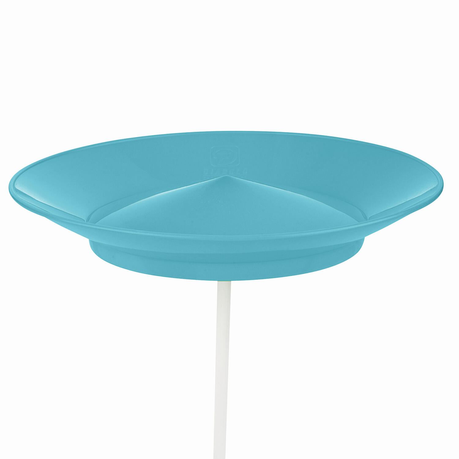 Jonglierteller (türkis) im Set mit teilbarem Kunststoffstab, 23cm, UV reaktiv 5/7