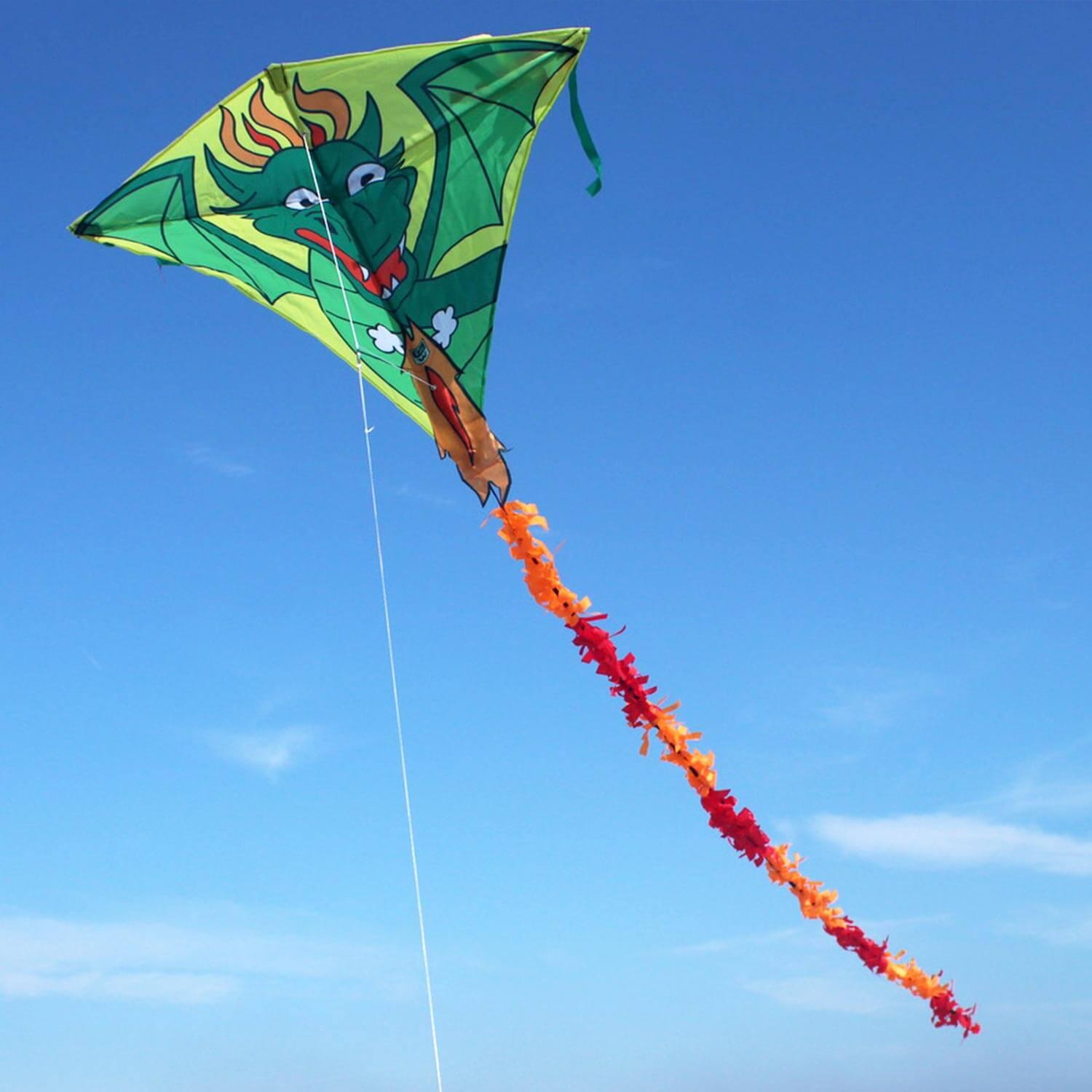 Pipa infantil Wolkensturmer Eddy Dragon 1157 Verde 75 x 75 cm 2/5