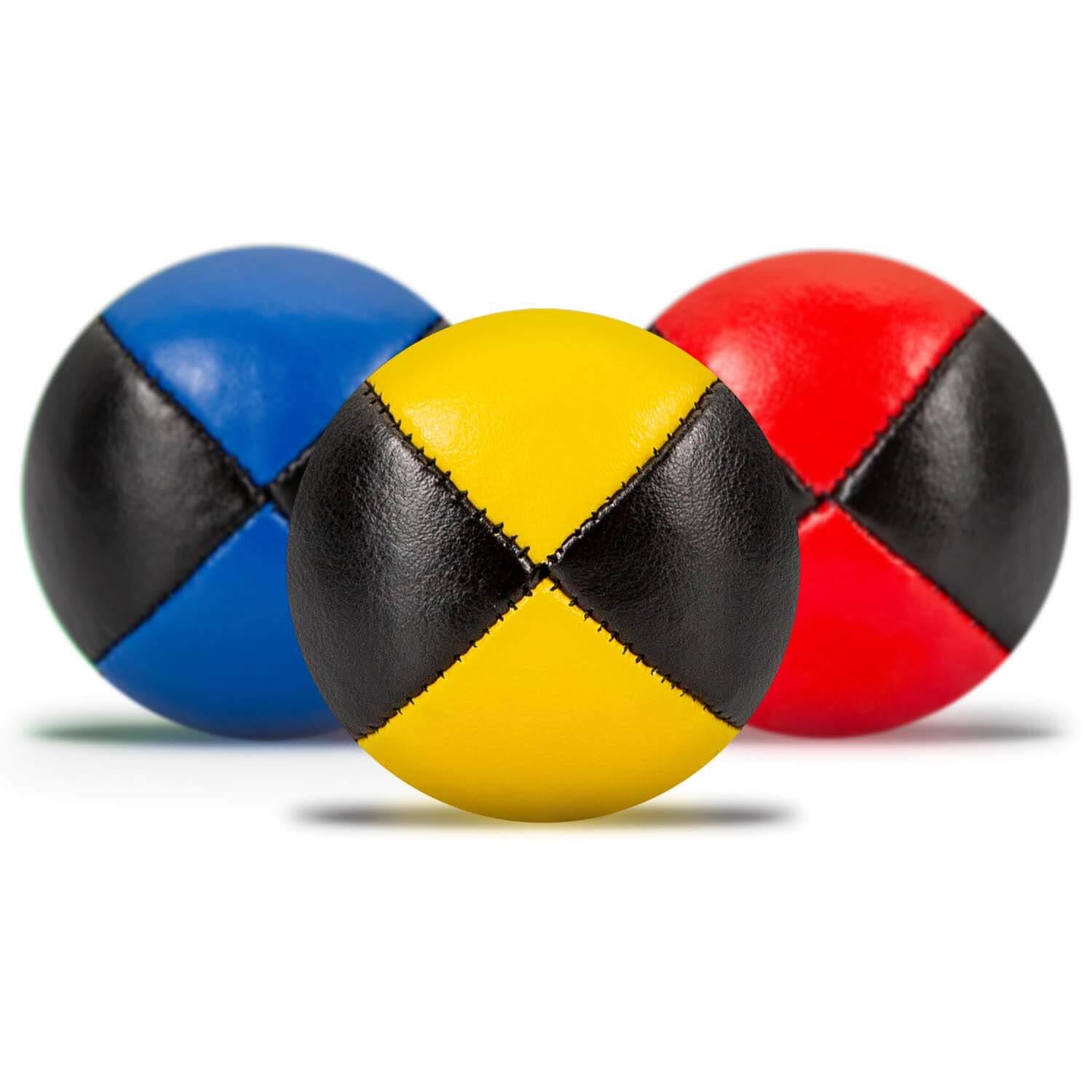 Jonglierbälle 3er Set (zweifarbig), Ø 62mm, 100g - Juggling Balls, Jonglierball 2/7