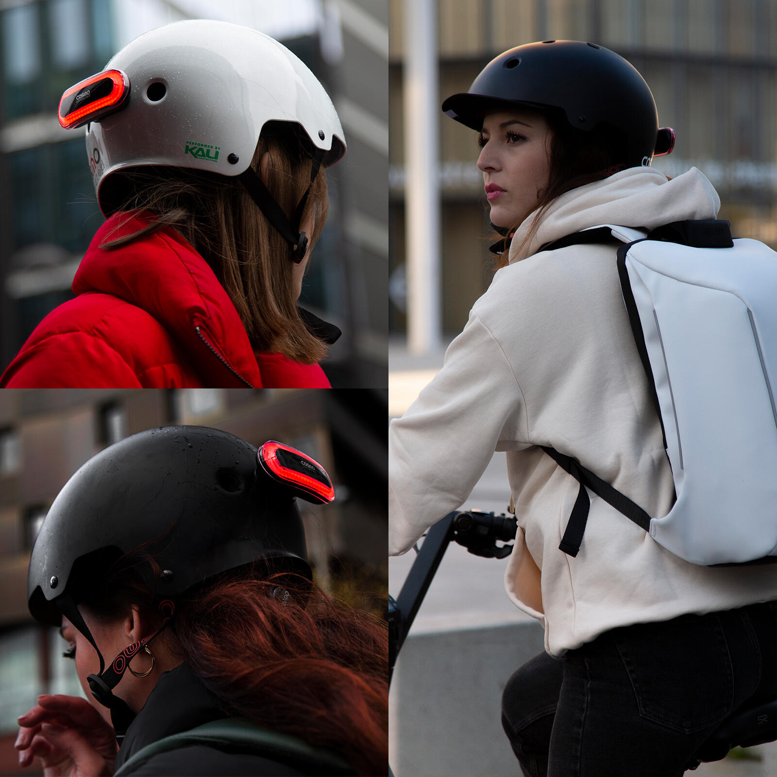 Casco urbano: il casco urbano con illuminazione posteriore 2/5