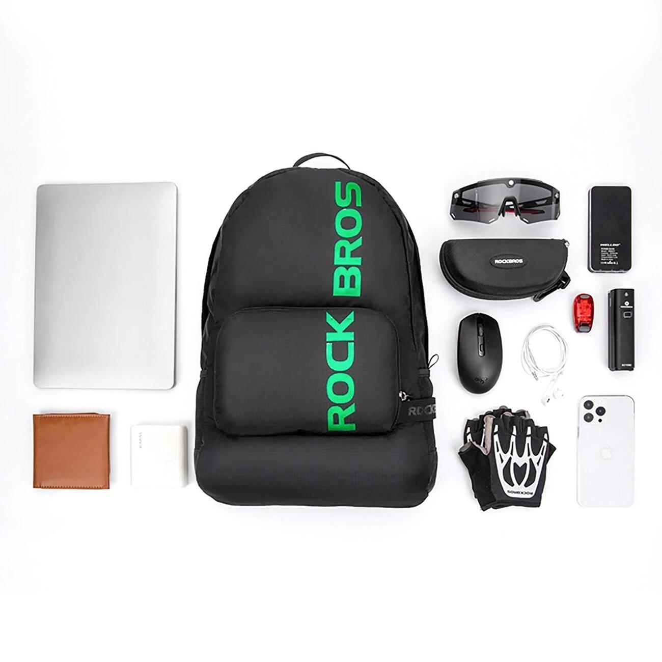 Zaino sportivo pieghevole Rockbros H10-BK 18 L - nero 3/7
