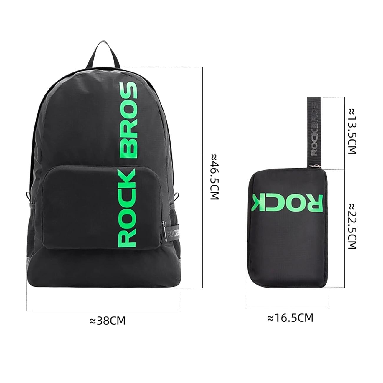 Zaino sportivo pieghevole Rockbros H10-BK 18 L - nero 7/7