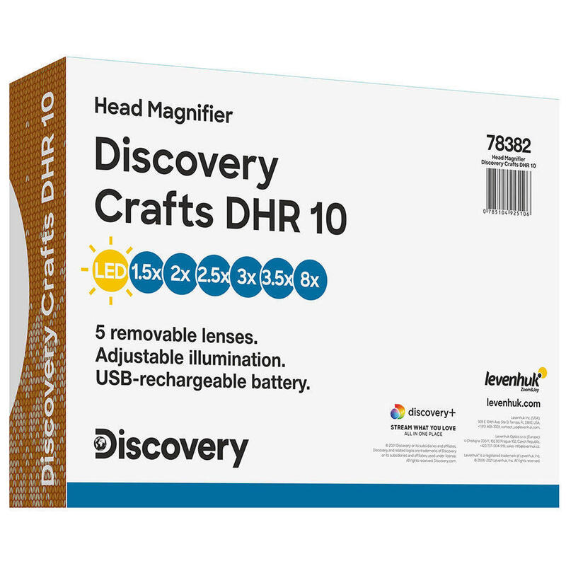 Crafts DHR 10 Discovery Lupa de cabeza recargable