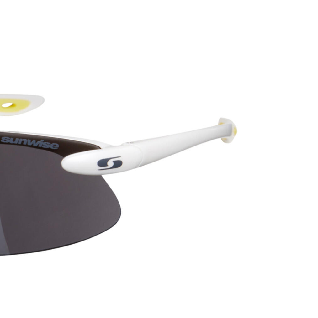 Sprint White Frame  Sunglasses – 3 Lens Set, UV Protection, TR90 Frame 3/4