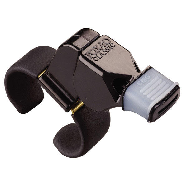 Silbato Fox 40 Classic CMG FingerGrip Negro