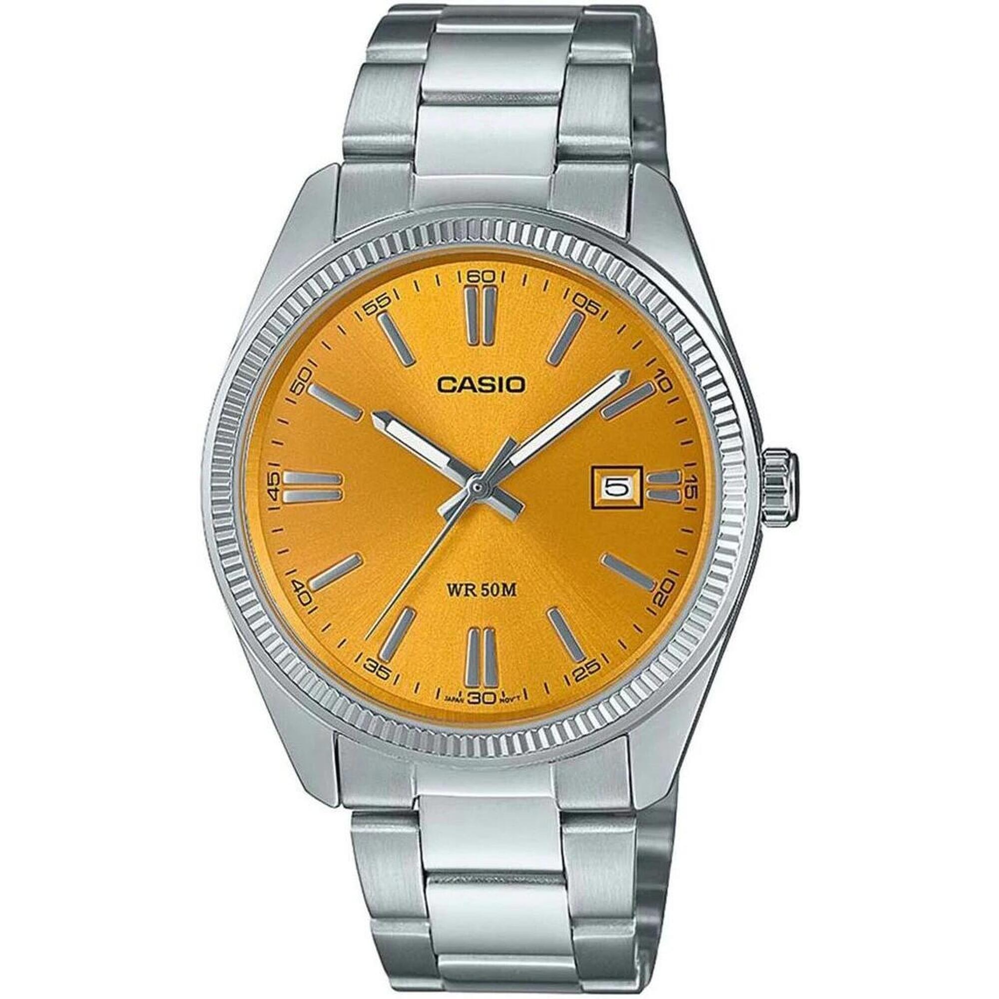 Casio - Montre Homme Casio Mtp-1302pd-9avef - Montre - Gris|jaune - Taille Unique - Decathlon