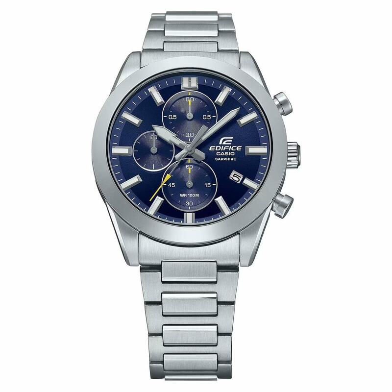 Casio Chronograaf  Horloge Zilverkleurig/Blauw EFB-710D-2AVUEF