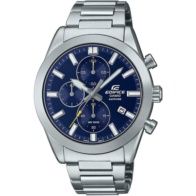 Casio Chronograaf  Horloge Zilverkleurig/Blauw EFB-710D-2AVUEF