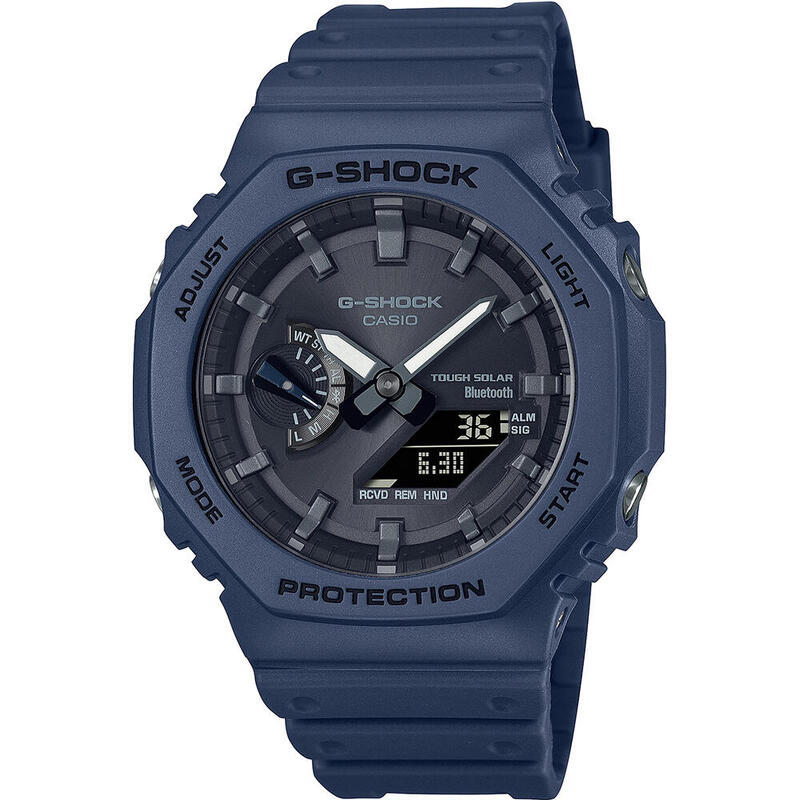 Casio Analoog en digitaal  Horloge Blauw/Zwart GA-B2100-2AER