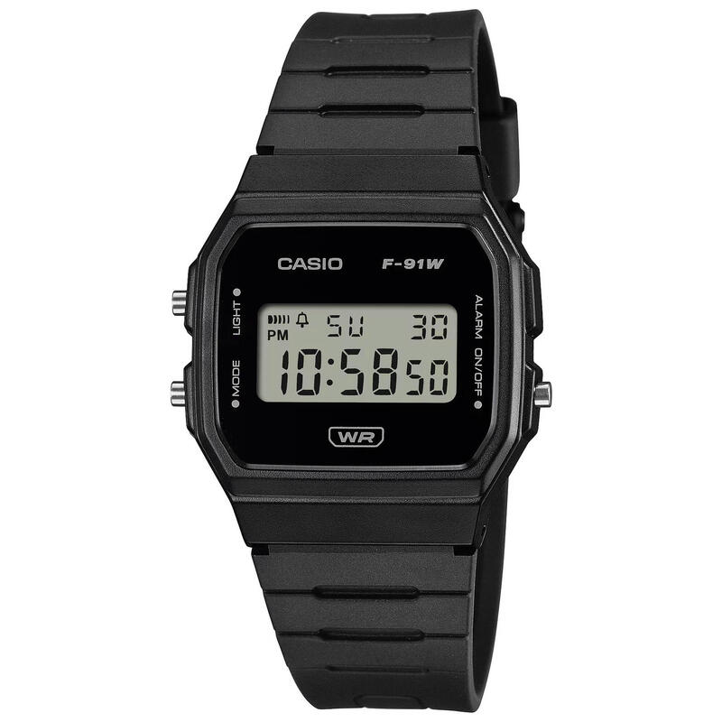 Casio Digitaal  Horloge Zwart/Zwart F-91WB-1AEF