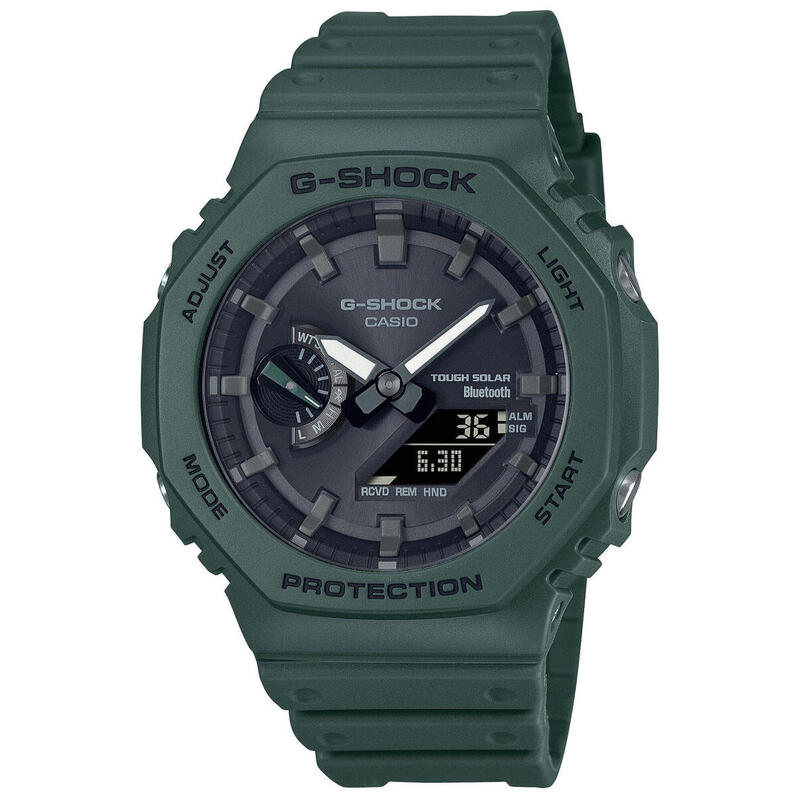 Casio Analoog en digitaal  Horloge Groen/Zwart GA-B2100-3AER