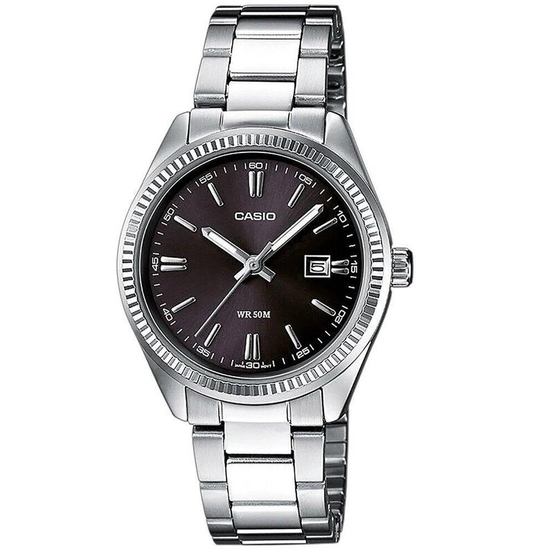 Casio Analogique Femme Noir / Argent LTP-1302PD-1A1VEG