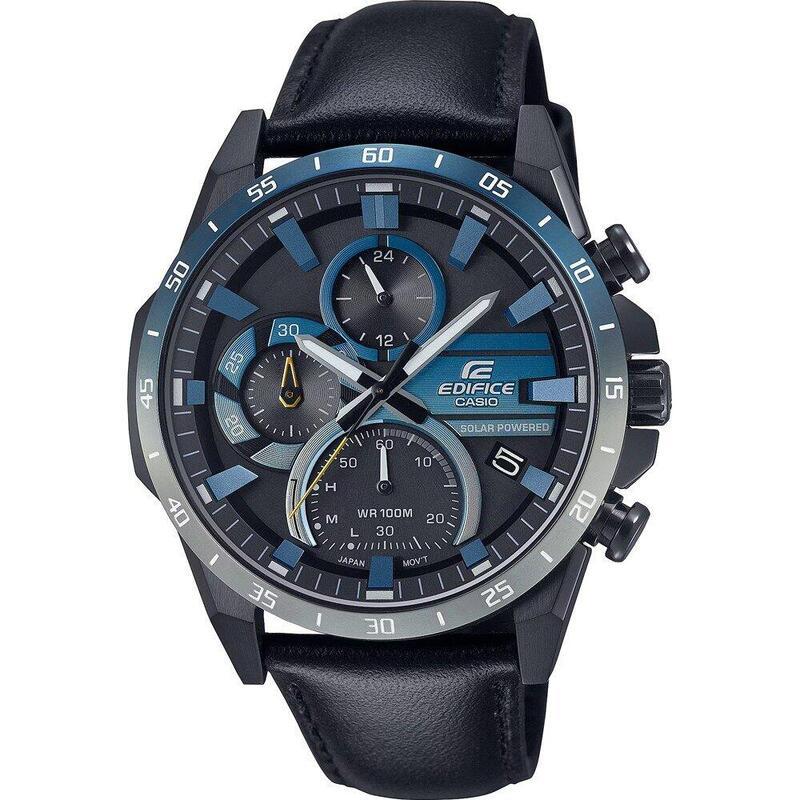 Casio Chronographe Hommes Bleu / Noir EQS-940NL-1AVUEF