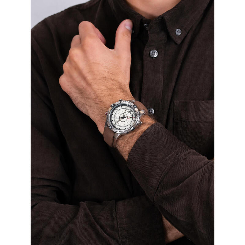 Timex Analogique Hommes Beige / Marron T2N721