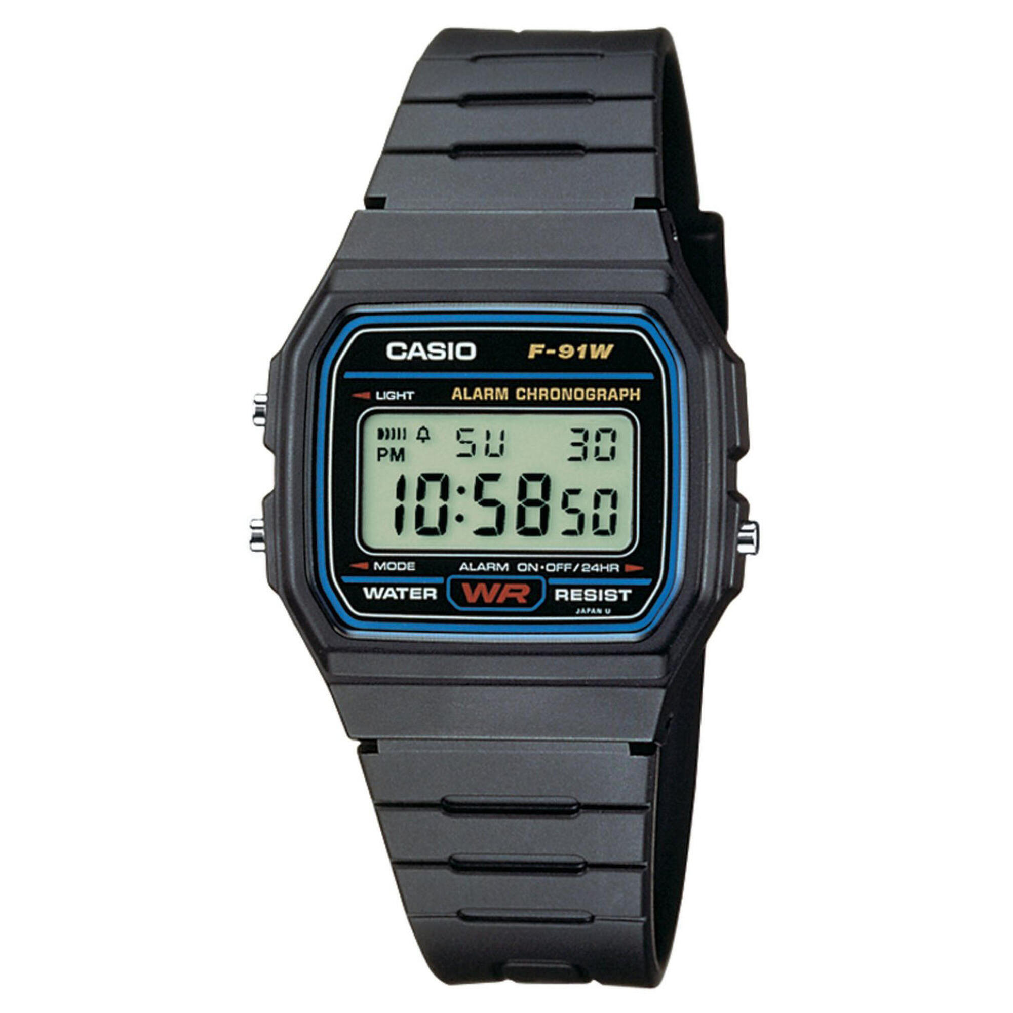 Casio Digitaal  Horloge Zwart/Grijs F-91W-1YER