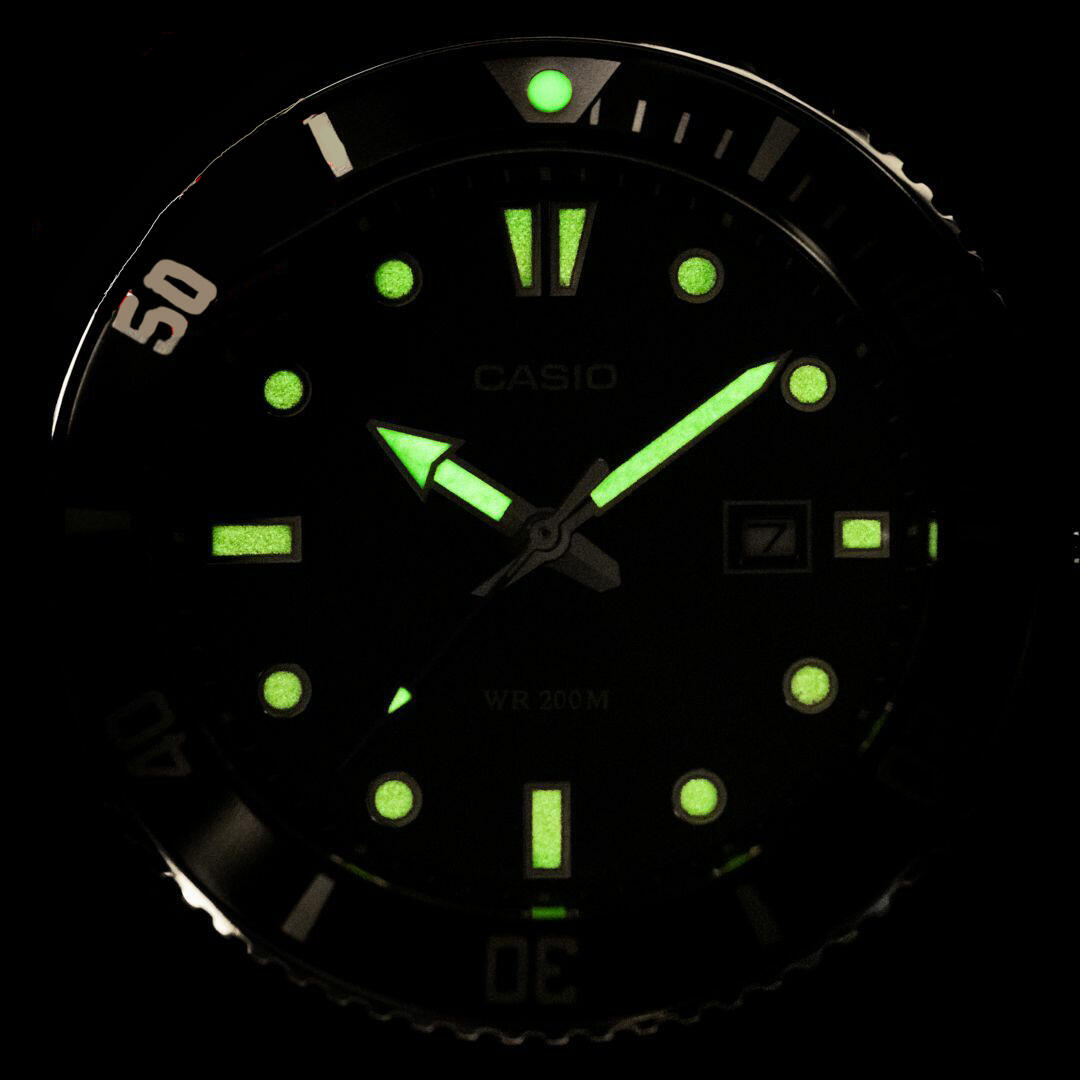 Casio Analogique Montre Noir/Noir MDV-107-1A2VEF 2/6