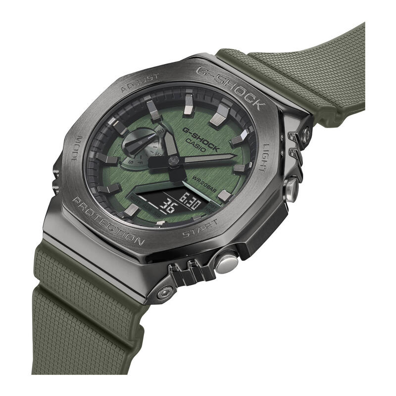 Casio Analoog En Digitaal  Horloge Groen/Groen GM-2100B-3AER