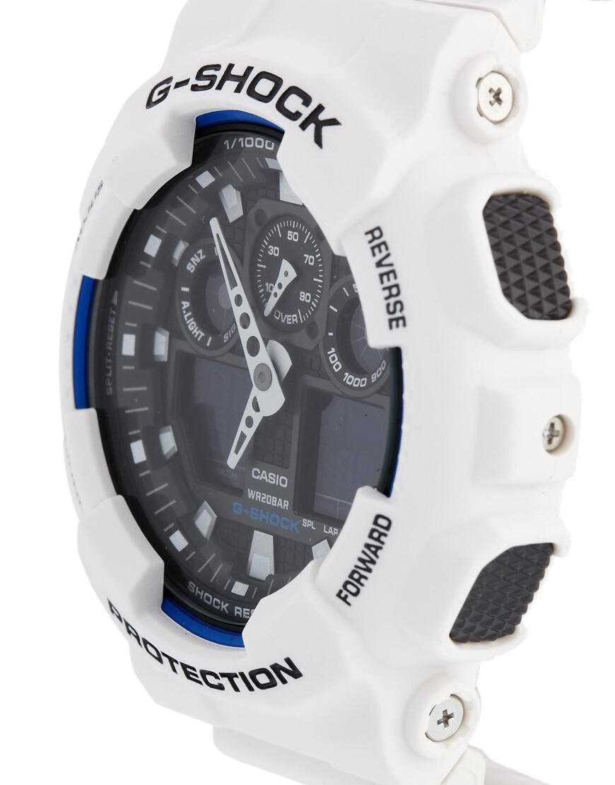 Casio Analogique - Digital Montre Blanc/Noir GA-100B-7AER 3/6