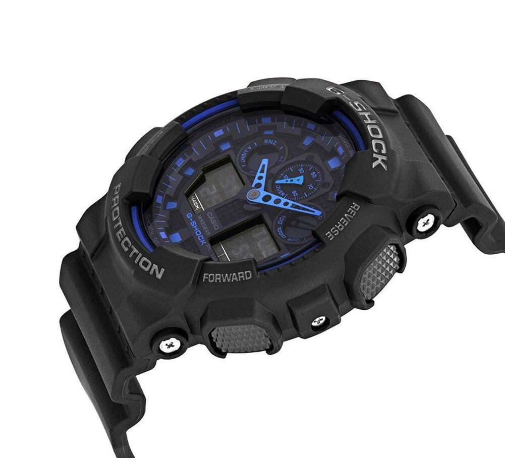 Casio Analogique - Digital Montre Noir/Bleu GA-100-1A2ER 4/6