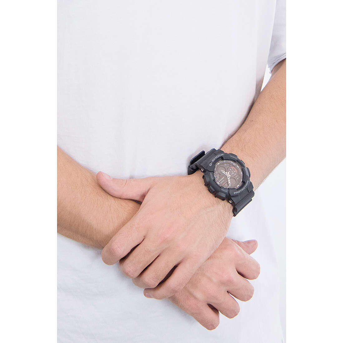 Casio Analog Digital Uhr Schwarz/Schwarz GA-140-1A1ER 3/5