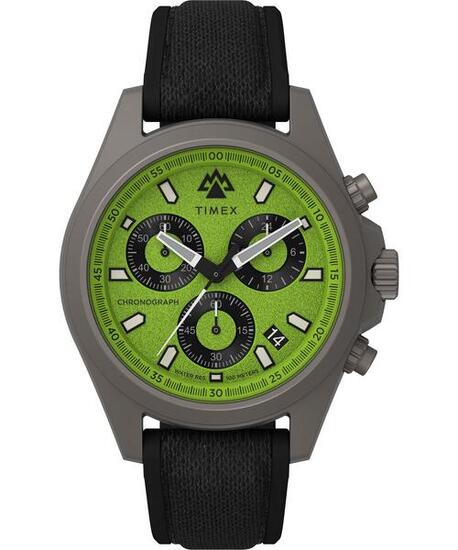 Timex Chronographe Montre Noir/Vert TW2V96400