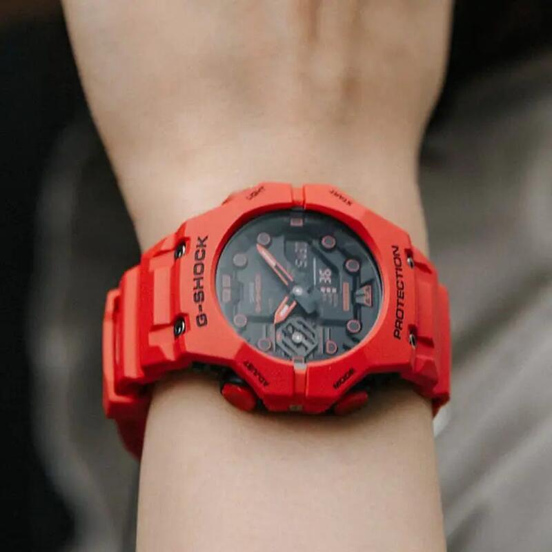 Casio Analoog en digitaal  Horloge Rood/Zwart GA-B001-4AER