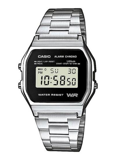 Montre Homme Casio A158WEA-1EF, Quartz, 33mm, 3ATM