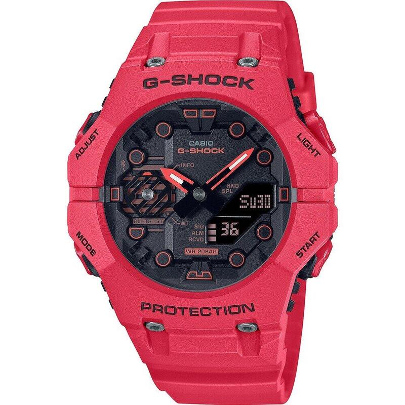 Casio Analoog en digitaal  Horloge Rood/Zwart GA-B001-4AER