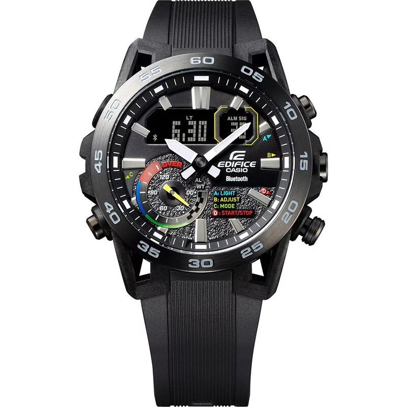 Casio Analogique - Digital Hommes Noir / Noir ECB-40MP-1AEF